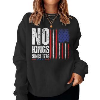 No Kings In America Since 1776 Save Democracy Women Sweatshirt - Thegiftio UK