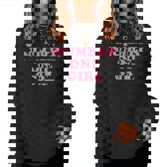 Number One Girl レディーススウェットシャツ - Kawaiitshirt