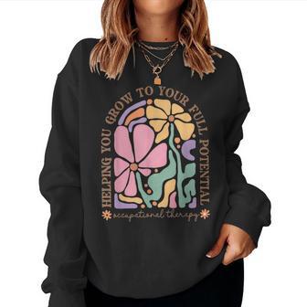 Occupational Therapy Floral Ot Grow To Your Full Potential Women Sweatshirt - Thegiftio UK