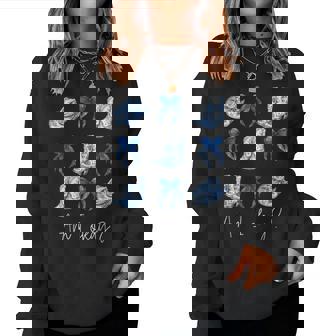 Am I Okay Cowgirl Coquette Bow Girl Women Sweatshirt | Mazezy