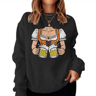 Oktoberfest Barmaid Dirndl Beer Bavarian Party Women Sweatshirt - Thegiftio UK