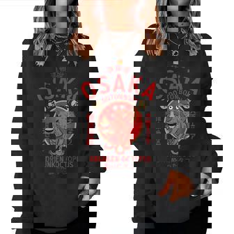 Osaka Japon Dotonbori Drunken Octopus Sweat-shirt pour femme - Cadeauxyz