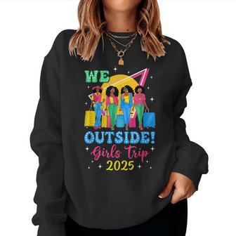 We Outside Girls Trip 2025 Afro Girls Black Together Women Sweatshirt - Thegiftio UK