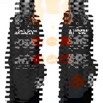 Pain Scale Pumpkin Pain Assessment Trauma Nurse Halloween Women Sweatshirt - Monsterry