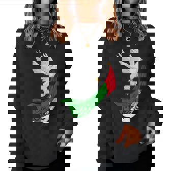 Paloma Llevando La Bandera De Palestina Sudadera Mujer - Regaloses