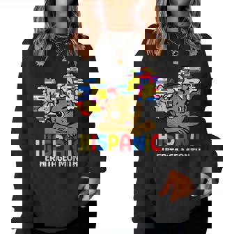 Hispanic Heritage Month Cute Girls Latino Countries Flags Women Sweatshirt - Monsterry