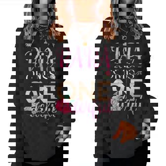 Papa Of Miss Onederful Girls 1歳の誕生日 マッチングファミリー レディーススウェットシャツ - Kawaiitshirt