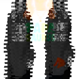 Papaaurus お揃い 家族 誕生日 恐竜 男性 女性 キッズ レディーススウェットシャツ - Kawaiitshirt