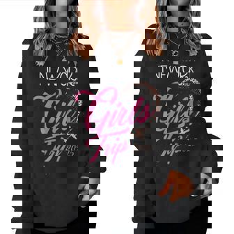 Para Niñas Deiaje A Nueva York 2025 Para Escuadrón De Cumpleaños De Fin Deemana Cuello Sudadera Mujer - Regaloses