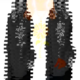 Paraprofessional Para Sunflower Teacher Back To School Women Sweatshirt - Seseable