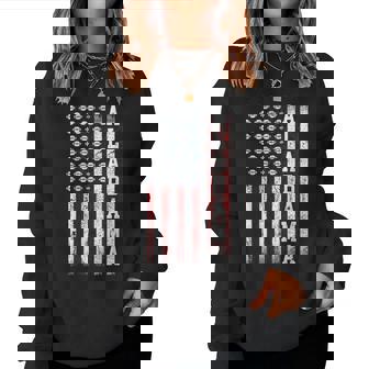 Patriotic Usa Flag Alabama Football Season Party Women Women Sweatshirt - Thegiftio