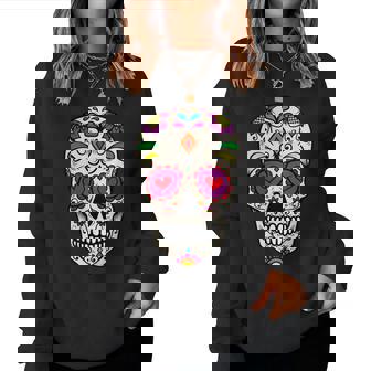 Patrón De Calavera Mexicana De Color Azúcar Para Hombres Y Es Sudadera Mujer - Regaloses