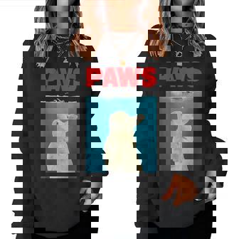 Paws Bunny 面白いパロディ ウサギ好きのギフト レディーススウェットシャツ - Kawaiitshirt