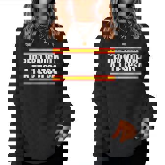 Pedroánchez Cuida A Tu Esposa Cuello Sudadera Mujer - Regaloses