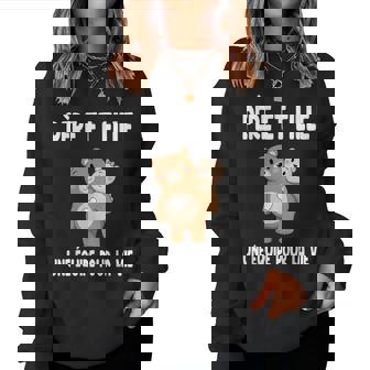 Père Et Fille Ours Papa Fille Duo Assorti Fête Des Pères Sweat-shirt pour femme - Cadeauxyz