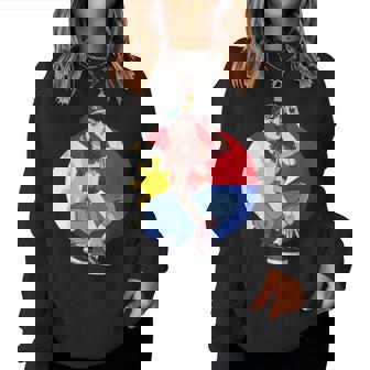 Pinay Girl フィリピン 強い フィリピン国旗 フィリピンプライド レディーススウェットシャツ - Kawaiitshirt