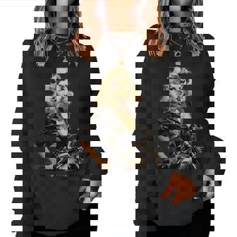 Pinup Girl バイカー オートバイ ライダー ヴィンテージ レディーススウェットシャツ - Kawaiitshirt