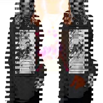 Pinup Girls 「バルーン付きセクシー赤毛ピンナップ1」 レディーススウェットシャツ - Kawaiitshirt