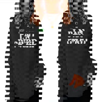Plant Powered プラントパワー ヴィーガニズム ヴィーガン ベジタリアン レディーススウェットシャツ - Kawaiitshirt