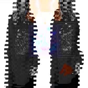 Potion Magique Cristaux De Lune Illustration De La Lune S Colorées Sweat-shirt pour femme - Cadeauxyz