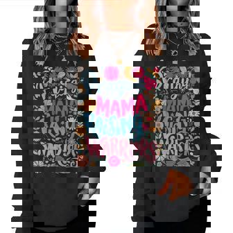 Praying Mama Raising Warriors Mother's Day Christ Religious Women Sweatshirt - Monsterry