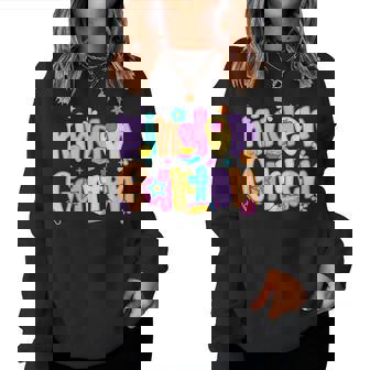 Preppy Kindergarten First Day Of School Teachers Girls Boys Women Sweatshirt | Mazezy