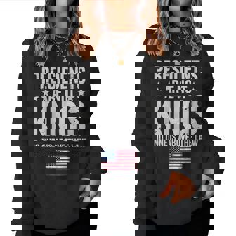 Presidents Are Not Kings Usa Flag No Kings In America Retro Women Sweatshirt | Mazezy