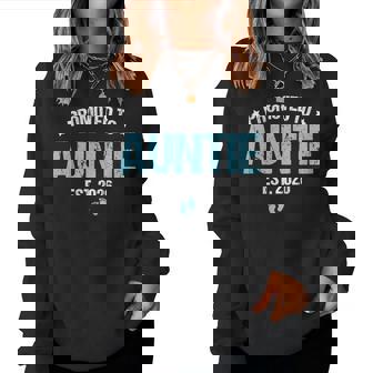 Promoved To Auntie Est 2026 Anuncio De Embarazo Tía 2026 Sudadera Mujer - Regaloses