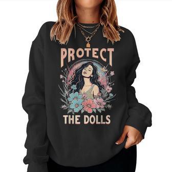 Protect The Dolls Trans Transgender Visibility Women Sweatshirt - Thegiftio UK