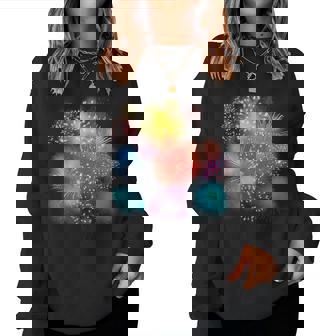 Pyrotechnics パイロマニック花火 パイロ爆発ロケット レディーススウェットシャツ - Kawaiitshirt