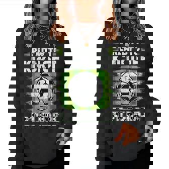 Ready To Kick Off 5Th Grade Soccer First Day Of School Boys Women Sweatshirt - Thegiftio