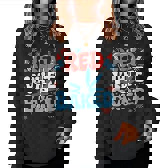 Red White And Baked Weed Women Sweatshirt - Thegiftio UK