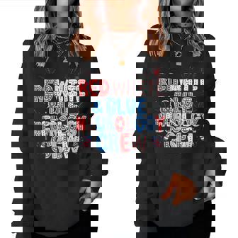 Red White Blue Neurology Crew Nurse 4Th Of July Neuro Squad Women Sweatshirt - Thegiftio UK