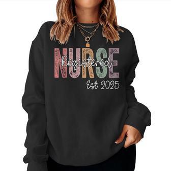 Registered Nurse Est 2025 Rn Graduate 2025 Rn Graduation Women Sweatshirt - Thegiftio UK