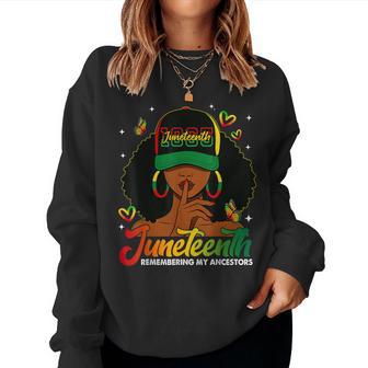 Remembering My Ancestors Junenth Black Month For Women Women Sweatshirt - Thegiftio UK