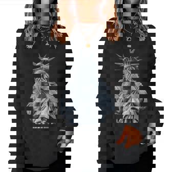 Resist Statue Of Liberty Crying Protest Equality Women Women Sweatshirt | Mazezy