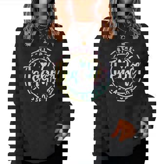 Retired Teacher Class Of 2025 Tie Dye Retirement School Women Sweatshirt | Mazezy
