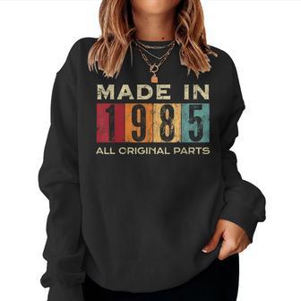 Retro 1985 Todas Las Piezas Originalesintage Made In 1985 Hombres Es Sudadera Mujer - Regaloses