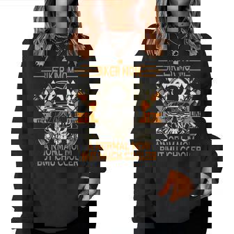 Retro Biker Mom Motorcycle Mother's Day For Mums Women Sweatshirt - Monsterry