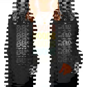 Retro Boone First Name Personalized Boone Groovy Vintage Women Sweatshirt - Monsterry