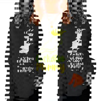 Retro Cockatoo Mother Mom Cockatoo Mommy Cockatiel レディーススウェットシャツ - Kawaiitshirt