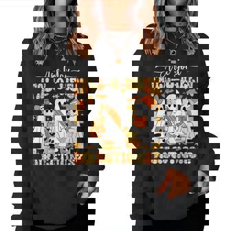 Retro Are You Fall O Ween Directions Teacher Halloween Ghost Women Sweatshirt | Seseable FR