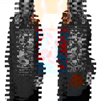 Retro Rejecting Kings Since 1776 Boho Floral Girls Women Sweatshirt | Mazezy