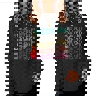 Retro Seok Jin Vintage First Name For Women Women Sweatshirt | Mazezy