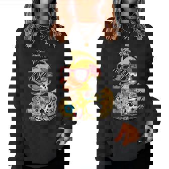 Rubber Duck Punk Heavy Metal Women Sweatshirt - Thegiftio