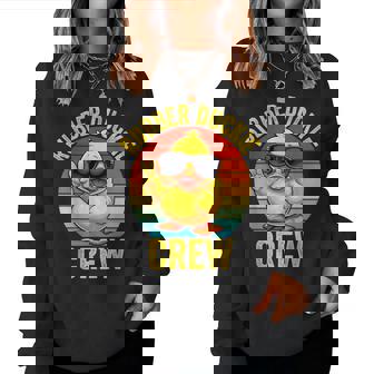 Rubber Duckie Crew Cruise Duck Women Sweatshirt - Monsterry