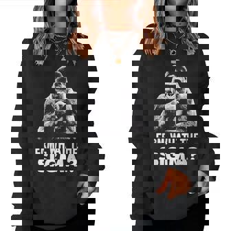 Sarcastic Humor Meme Erm What Theigma Ironic Meme レディーススウェットシャツ - Kawaiitshirt