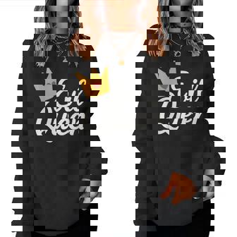 Sassy Evil Queen Crown Costume Women Sweatshirt - Seseable