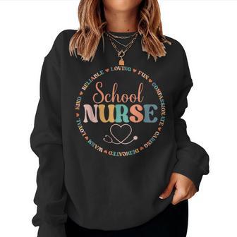 School Nurse Back To School Nurse For Women Women Sweatshirt - Thegiftio UK