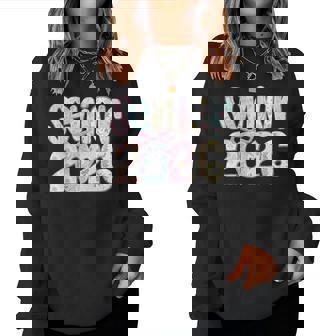 Senior 2026 Class Of 2026 Coquette Pastel Floral Lace Bow Women Sweatshirt - Thegiftio